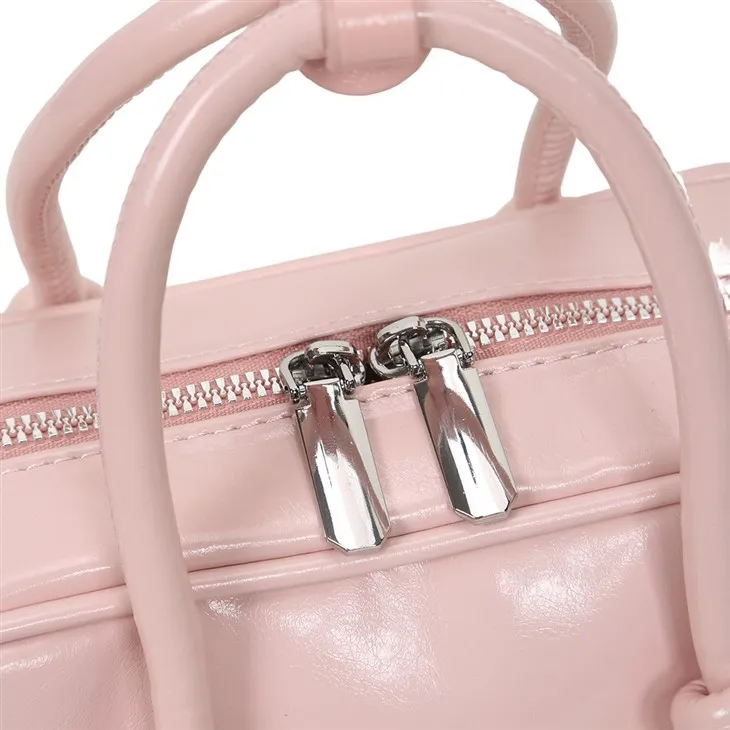 Pink Shiny Handbag high quality