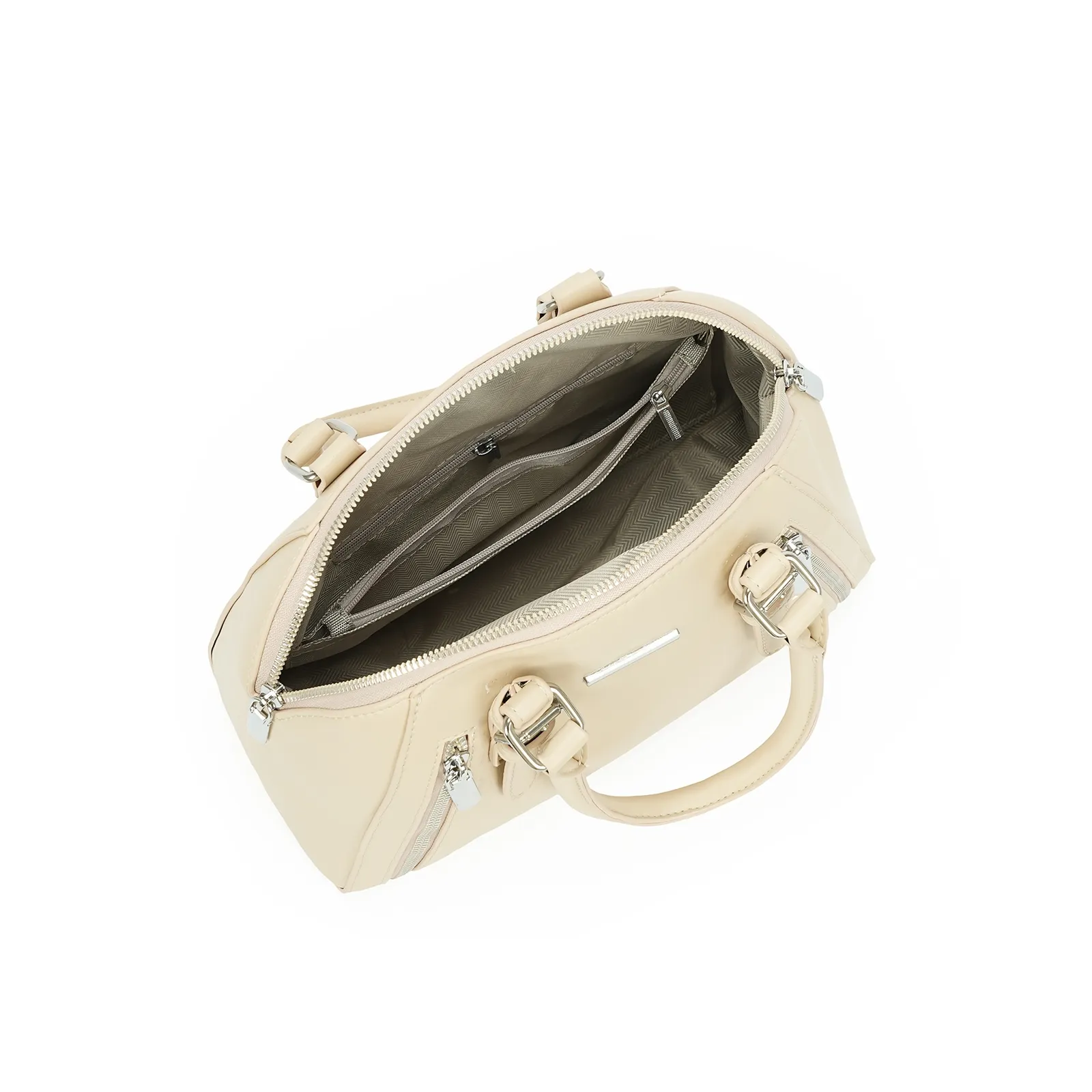elegant beige handbag with top handle elegant beige handbag with top handle