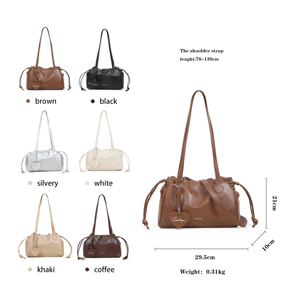 womens casual shoulder bag size