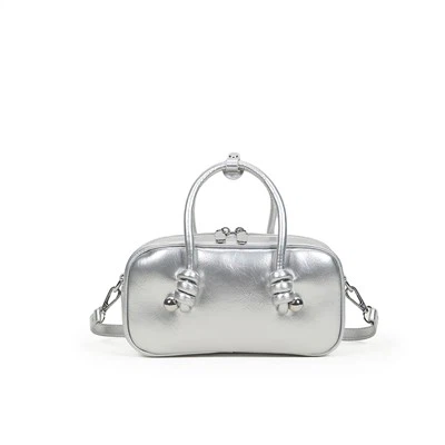 Silver Designer Mini Bag